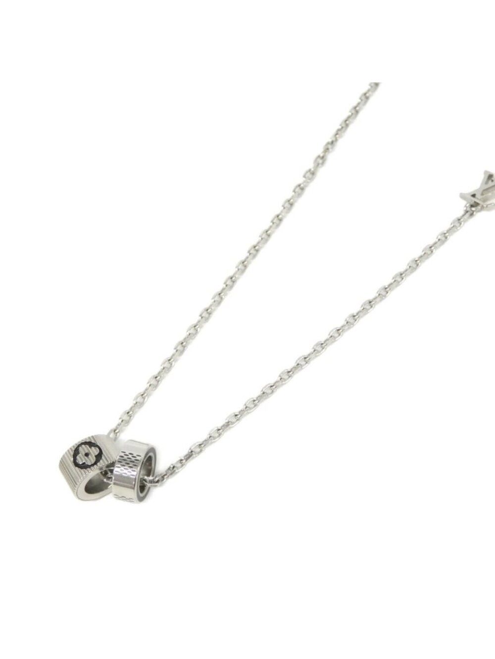 Louis Vuitton Pendant Damier Ring Necklace
